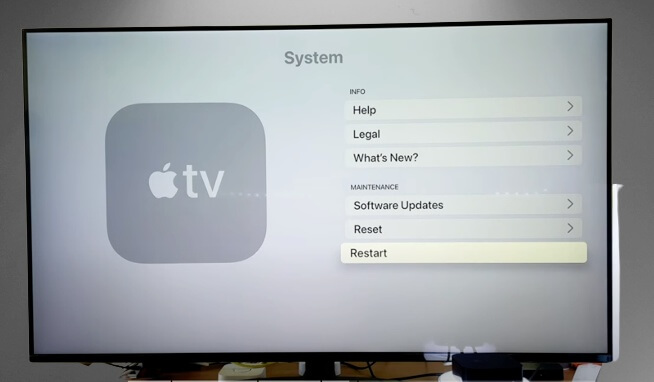 Switch Off and Restart Apple TV