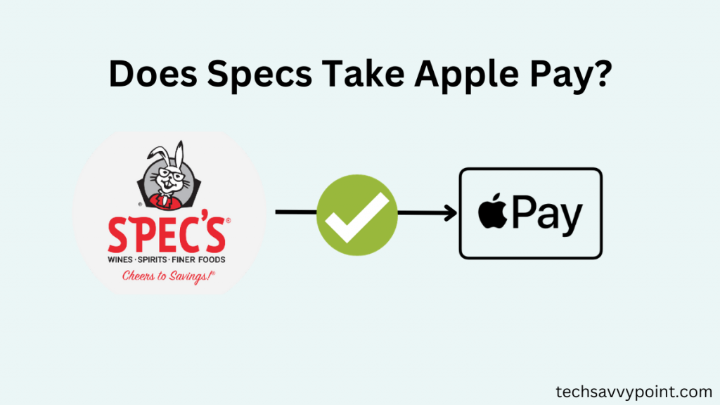 Does Specs Take Apple Pay?